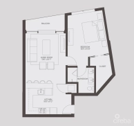 Point West Penthouse #20 - One Bed Garden View