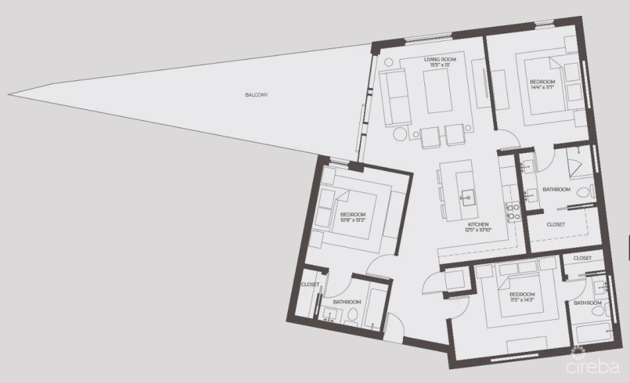 Point West Unit #1 - Three Bed Ocean View