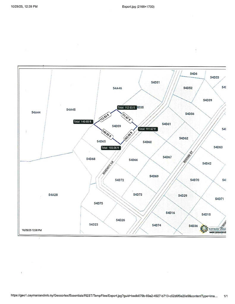 Oversized House Lot, Serenity Lane, Frank Sound Road