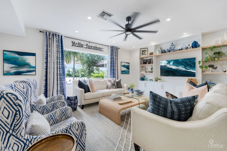 Fully Renovated 4-bed Canal Front Home With Den & Dock | The Shores