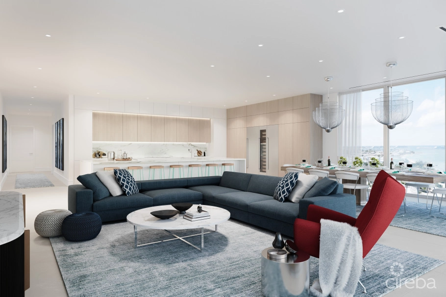 Lacovia North Building | Unit N6b | 3-bedroom + Family Room Residence