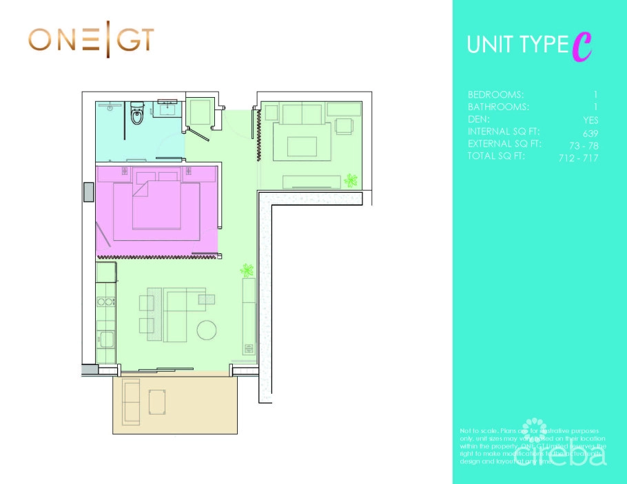 One|gt Residences - Unit 1004