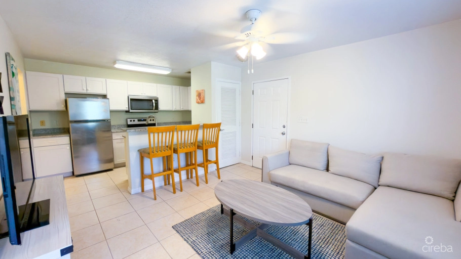 Lakeside K36 Renovated 2 Bedroom Condo Opposite Camana Bay