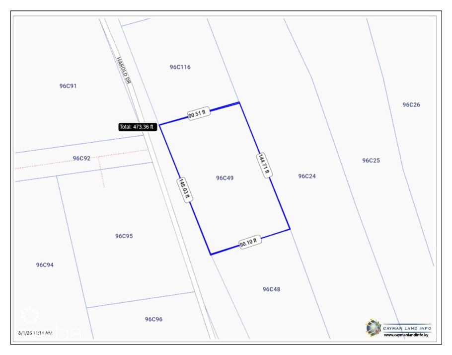 Brac House Lot On Harold Drive