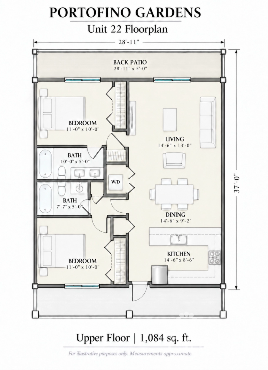 Portofino Gardens | Turnkey 2-bed